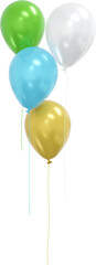 3D Render Party Balloons