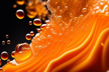 orange water drop