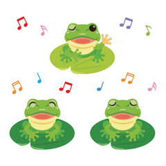 黒目がちな歌うカエル　セット