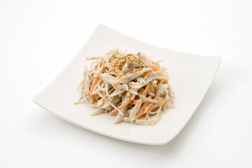 ゴボウと鶏ささ身のサラダ