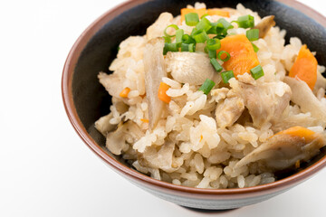 鶏とごぼうの炊き込みご飯