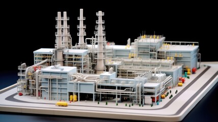 industrial facility manufacturing plant scheme generative AI