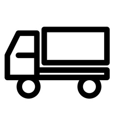 eコマース、配達を表すラインスタイルのアイコン