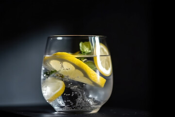 spring and summer drink with fruits