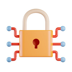 Network Security 3D Icon