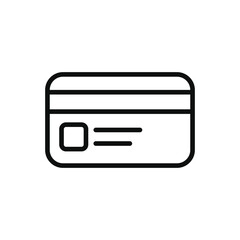 Fototapeta premium Credit card icon isolated on white background