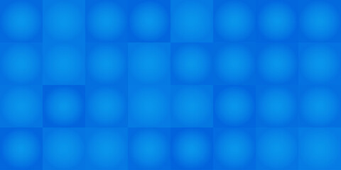 Fototapeta premium Abstract Blue Mosaic Surface Pattern with Randomly Shaped Blue Square Tiles - Geometric Mosaic Texture - Vector Background Design