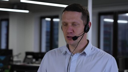 The boss gives instructions to three employees in the office conference room. Brainstorming engineers and architects.  - Powered by Adobe