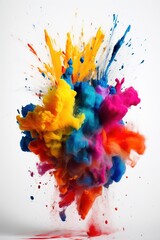 colorful paint explosion -Ai


