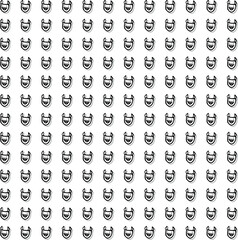 Cluster of horned laughing demon's faces