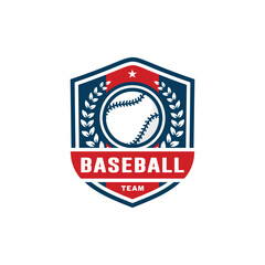 Baseball logo design vector