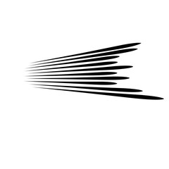 Speed lines isolated