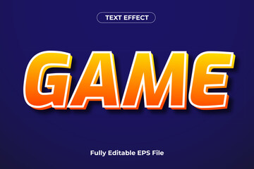 3D GAME Text Effect Design with fully editable font