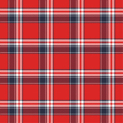 red blue navy white plaid pattern