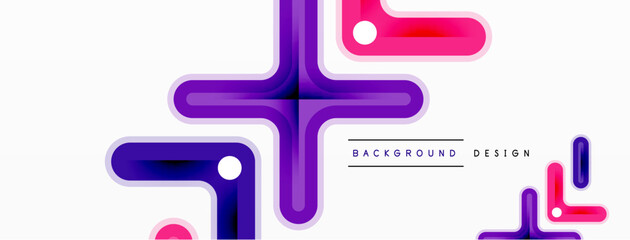 Minimal geometric background cross line. Design for wallpaper, banner, background, landing page, wall art, invitation, prints, posters