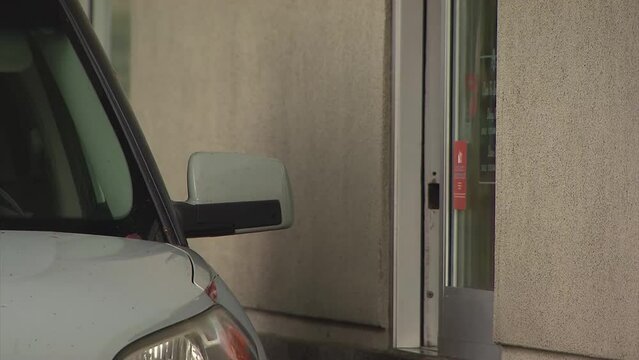 MONEY EXCHANGED AT A BANK DRIVE THRU