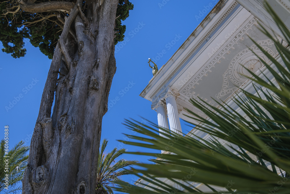 Canvas Prints Achilleion palace built in Gastouri on Corfu Island, Greece