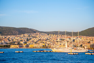 View of Kusadasi, Turkey on a summer and sunny day.