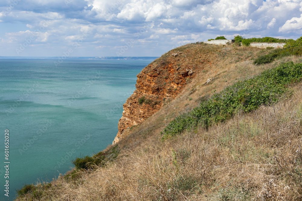 Poster Black Sea seen from cliffs of Kaliakra Cape in Southern Dobruja, Bulgaria