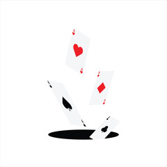 Naklejka premium Casino Poker Card 