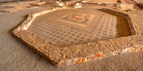 Villas Romanas Almenara de Adaja-Puras Museum, 4th Century Roman Village, Spanish Goods of Cultural Interest, Olmedo, Valladolid, Castile Leon, Spain, Europe