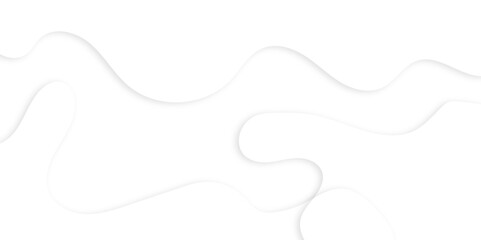 Abstract white and gray wavy curve line background. White wave curve lines with shadow.