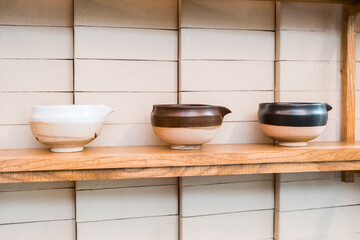 Japanese tea bowl for Green Matcha Tea ceremony. .