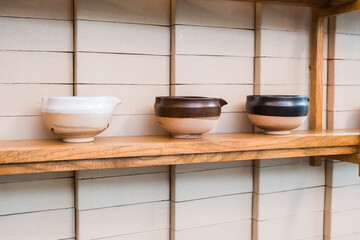 Japanese tea bowl for Green Matcha Tea ceremony. .