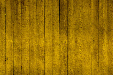 Yellow wooden imprint from formwork in concrete wall for background