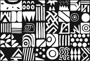 abstract minimalist shapes vector, minimalist abstract shape aesthetic,black and white pattern