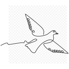 dove of peace, One continuous single line hand 