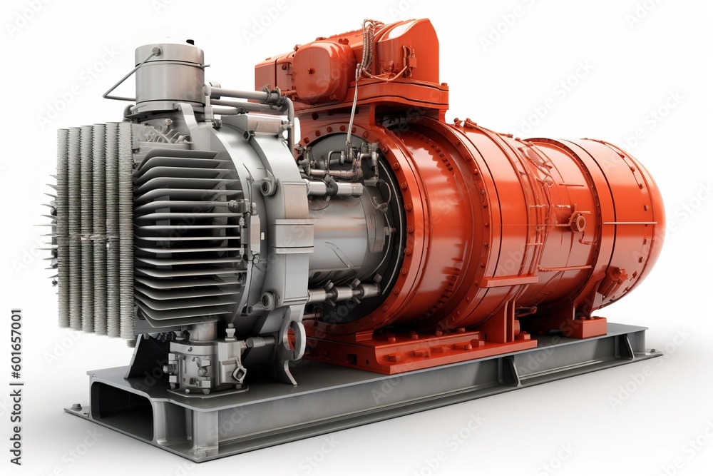 Poster power generator isolated on white background. generated by ai