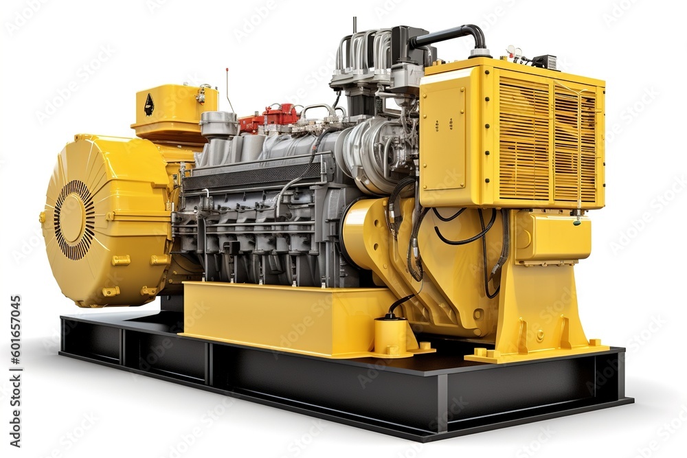 Poster power generator isolated on white background. generated by ai