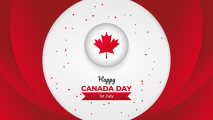 Happy Canada Day Celebration Greeting Background