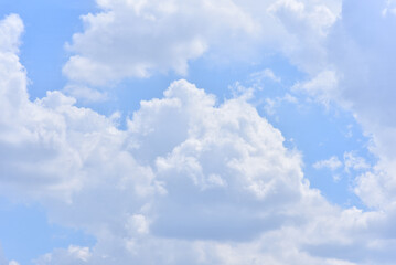 Beautiful sky, Cumulonimbus cloud and cirrus cloud