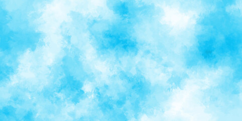 abstract blue watercolor background with colors . watercolor scraped grungy background . This watercolor design with watercolor texture on white background .Background with clouds on blue sky.