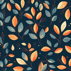 Minimalist Beauty Floral Pattern Background Illustration