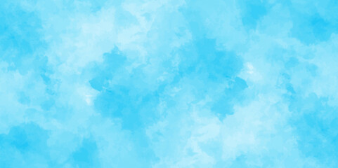 Obraz premium abstract blue watercolor background with colors . watercolor scraped grungy background . This watercolor design with watercolor texture on white background .Background with clouds on blue sky.