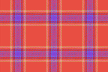 Plaid seamless vector. Background texture textile. Tartan fabric check pattern.