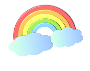 rainbow and clouds