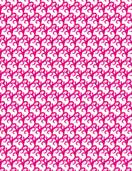 seamless pattern with hearts Generative Ai