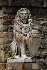Statue at the Peles Castle in Romania