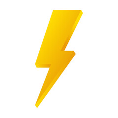 3D Lightning Vector Illustration