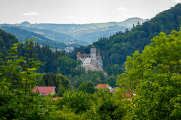 Fototapeta na wymiar The Bran Castle of Dracula in Romania 