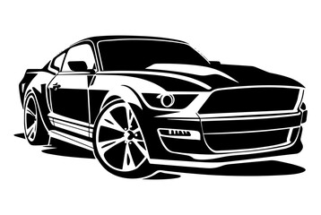 car isolated on white