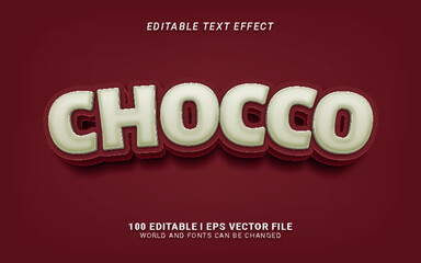 chocco editable text effect