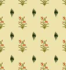 seamless pattern with flowers