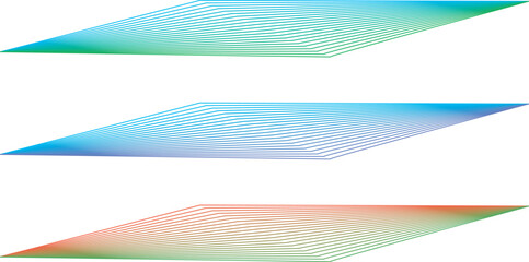 線で描いた光や風や波の抽象的なイメージ