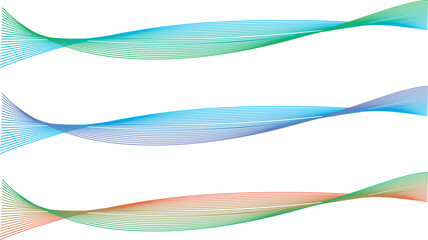 線で描いた光や風や波の抽象的なイメージ