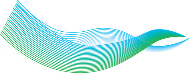 線で描いた光や風や波の抽象的なイメージ